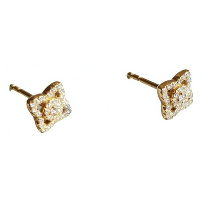 Pre-owned De Beers Yellow Yellow Gold Earrings