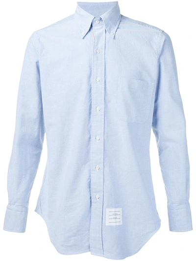 THOM BROWNE GROSGRAIN PLACKET OXFORD SHIRT,MWL010E0013911487947