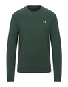 Fred Perry Sweatshirt In Green