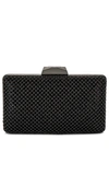 Olga Berg Natasha Ball Mesh Clutch In Black