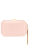 OLGA BERG LIA FACETTED CLUTCH WITH TASSEL,OLGR-WY32