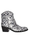 Via Roma 15 Ankle Boots In Light Grey