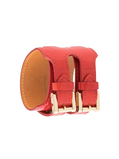 Pre-owned Louis Vuitton Charlton 手镯（典藏款） In Red