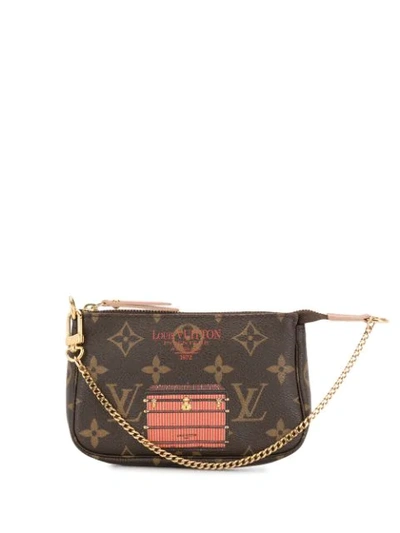 Pre-owned Louis Vuitton Mini Pochette Accessoires 小手包（典藏款） In Brown