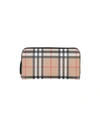 Burberry Elmore Zip Around Wallet In Beige