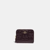 COACH COACH SMALL ZIP AROUND WALLET IN SIGNATURE LEATHER - WOMEN'S,39254 GDOXB