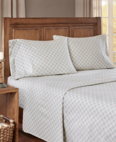 SLEEP PHILOSOPHY NOVELTY PRINTED COTTON FLANNEL 4-PC. SHEET SET, FULL