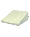 Rio Home Fashions Sleep Yoga 10" Memory Foam Bed Wedge Pillow In Green