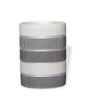 Popular Bath Modern Line Waste Basket Bedding In Gray
