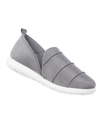Isotoner Signature Zenz From Isotoner Women's Indoor/outdoor Pintuck Lauren Slip-ons In Ash