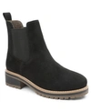 Kensie Kerman Lug Boot In Black Micro