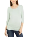 A PEA IN THE POD MATERNITY RUCHED T-SHIRT