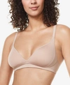 Warner's Women's No Side Effects Wire-free Contour Bra Rm3481a In Toasted Almond