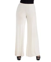 24seven Comfort Apparel Womens Comfortable Solid Color Maternity Palazzo Pants In Nude