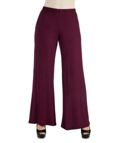24SEVEN COMFORT APPAREL WOMEN'S PALAZZO PANTS