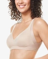 Warner's Warners No Side Effects Underarm And Back-smoothing Comfort Wireless Lightly Lined T-shirt Bra Ra223 In Toasted Almond