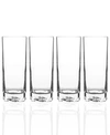 LUIGI BORMIOLI GLASSWARE, SET OF 4 ON THE ROCKS HIGHBALL GLASSES