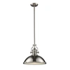 Elk Lighting Chadwick 1-light Pendant In Satin Nickel In Silver
