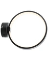 Jonathan Y Nathaniel 12.25" Dimmable Integrated Led Metal Wall Sconce In Black