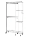Trinity Ecostroage Mobile Closet Organizer In Chrome