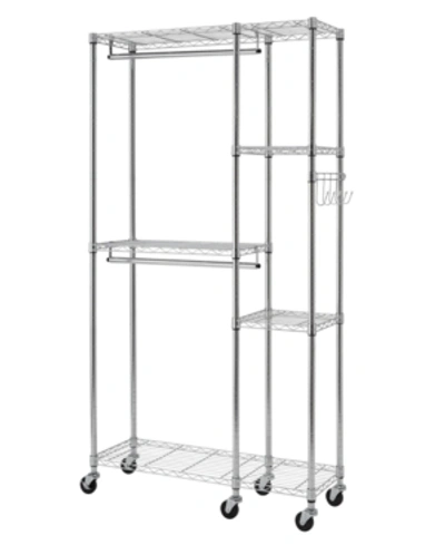 Trinity Ecostroage Mobile Closet Organizer In Chrome