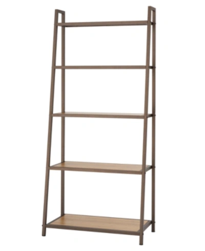 Trinity 5- Tier Leaning Bamboo Rack In Bronze