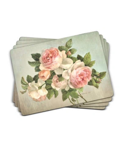 Pimpernel Antique Roses Placemats Set Of 4 In Multi