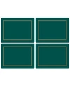 Pimpernel Classic Emerald Placemats Set Of 4 In Multi