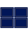 Pimpernel Classic Midnight Blue Placemats Set Of 4 In Multi