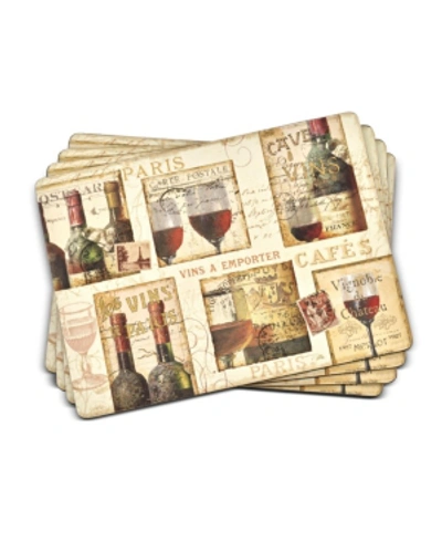 Pimpernel The French Cellar Placemats, Set Of 4 In Multi