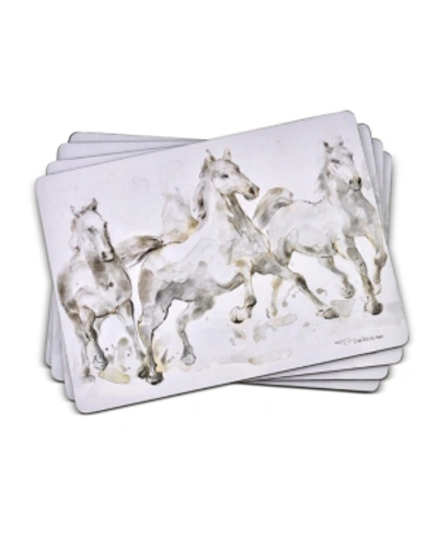 Pimpernel Spirited Horses Placemats, Set Of 4 In Multi