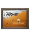 AMERICAN COIN TREASURES FOOTPRINTS WITH ANGEL COIN WITH FRAME
