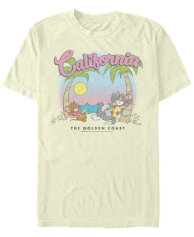 Fifth Sun Men's Tom Jerry California Short Sleeve T-shirt In Natural