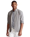 Polo Ralph Lauren Men's Big & Tall Garment-dyed Oxford Shirt In Perfect Grey
