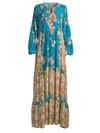 JOHNNY WAS WOMEN'S PENELOPE FLORAL TUNIC MAXI DRESS,0400013429589