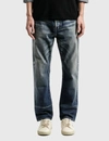 SAINT LAURENT STRAIGHT-FIT JEANS IN DIRTY WINTER BLUE DENIM