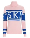 Perfect Moment Schild Ski Turtleneck Sweater In Pink