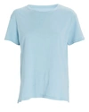 Nili Lotan Brady Cotton Jersey T-shirt In Light Blue