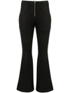 CYNTHIA ROWLEY NADIA ANKLE-CROP FLARED TROUSERS