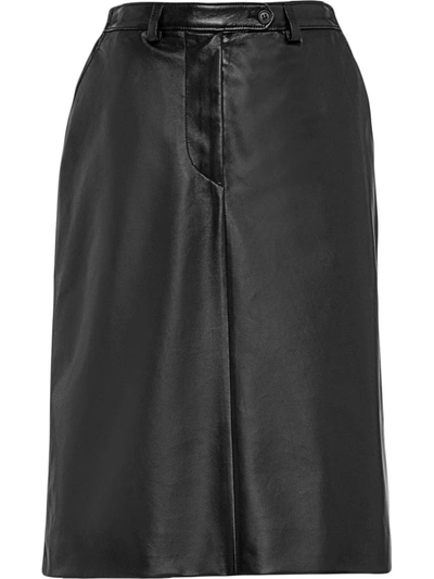 Prada Straight-fit Knee-length Skirt In Black