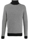 TOMMY HILFIGER ZIGZAG KNIT TURTLENECK JUMPER