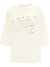 Jw Anderson Off-white Oversized Oscar Wilde T-shirt In White