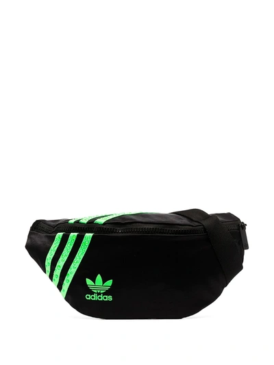 Adidas Originals X Swarovski Trefoil-logo Belt Bag In Black