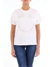 Stella Mccartney Printed Cotton T-shirt In Pure White