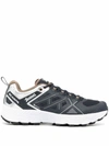 Herno Panelled Low-top Sneakers In Blue