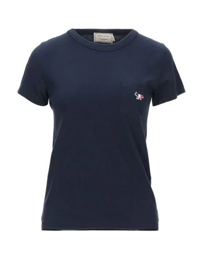 Maison Kitsuné T-shirt In Dark Blue