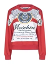 MOSCHINO MOSCHINO WOMAN SWEATSHIRT RED SIZE 14 COTTON,12526623DW 2