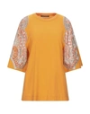 Alberta Ferretti T-shirts In Orange