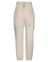 DOLCE & GABBANA DOLCE & GABBANA WOMAN PANTS BEIGE SIZE 12 COTTON,13531289PP 5