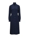 ALBERTA FERRETTI ALBERTA FERRETTI WOMAN MIDI DRESS MIDNIGHT BLUE SIZE 4 ACETATE, SILK,15086993OX 2